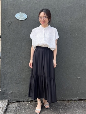「ITS'DEMO（イッツデモ）のアイテム」を使った、Saoriさん（レディース・156cm）の春コーディネート