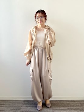 「ITS'DEMO（イッツデモ）のアイテム」を使った、Saoriさん（レディース・156cm）の春コーディネート