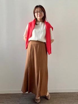 「ITS'DEMO（イッツデモ）のアイテム」を使った、Saoriさん（レディース・156cm）の春コーディネート
