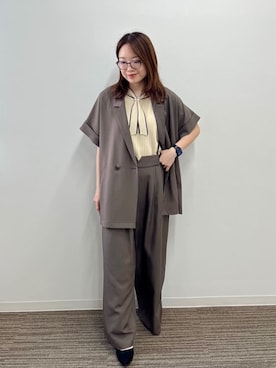 「ITS'DEMO（イッツデモ）のアイテム」を使った、Saoriさん（レディース・156cm）の秋コーディネート