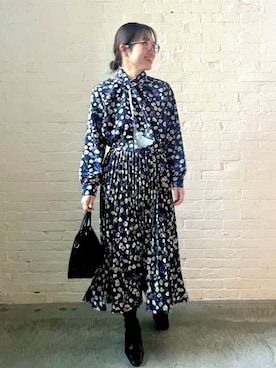 「ITS'DEMO（イッツデモ）のアイテム」を使った、Saoriさん（レディース・156cm）の冬コーディネート