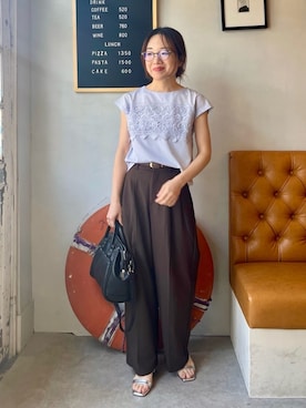 「ITS'DEMO（イッツデモ）のアイテム」を使った、Saoriさん（レディース・156cm）の春コーディネート
