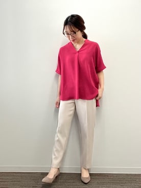 「ITS'DEMO（イッツデモ）のアイテム」を使った、Saoriさん（レディース・156cm）の春コーディネート