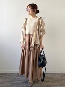 「ITS'DEMO（イッツデモ）のアイテム」を使った、Saoriさん（レディース・156cm）の春コーディネート