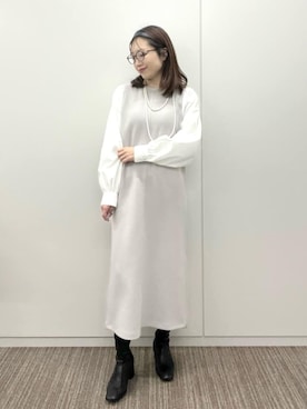 「ITS'DEMO（イッツデモ）のアイテム」を使った、Saoriさん（レディース・156cm）の冬コーディネート
