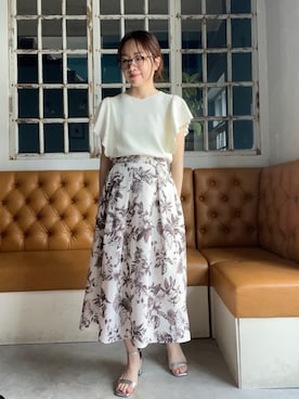 「ITS'DEMO（イッツデモ）のアイテム」を使った、Saoriさん（レディース・156cm）の春コーディネート