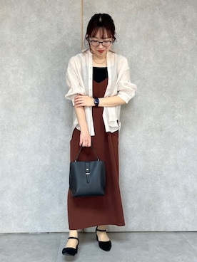 「ITS'DEMO（イッツデモ）のアイテム」を使った、Saoriさん（レディース・156cm）の春コーディネート