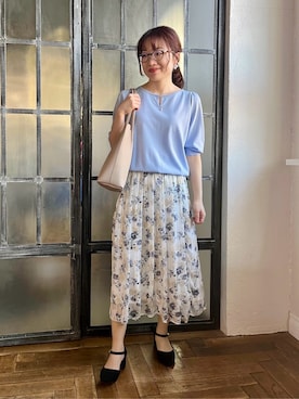 「ITS'DEMO（イッツデモ）のアイテム」を使った、Saoriさん（レディース・156cm）の春コーディネート