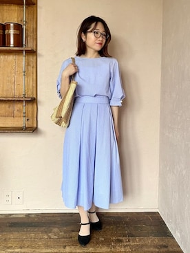 「ITS'DEMO（イッツデモ）のアイテム」を使った、Saoriさん（レディース・156cm）の春コーディネート