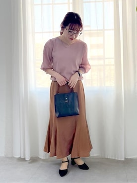 「ITS'DEMO（イッツデモ）のアイテム」を使った、Saoriさん（レディース・156cm）の春コーディネート