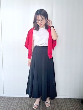 「ITS'DEMO（イッツデモ）のアイテム」を使った、Saoriさん（レディース・156cm）の春コーディネート
