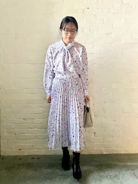 「ITS'DEMO（イッツデモ）のアイテム」を使った、Saoriさん（レディース・156cm）の冬コーディネート