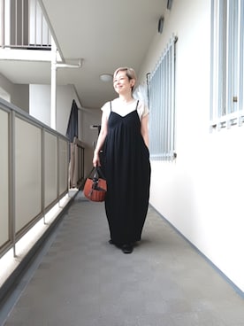 「uyu.（ウユ）のアイテム」を使った、佐知枝さん（レディース・154cm）の春コーディネート