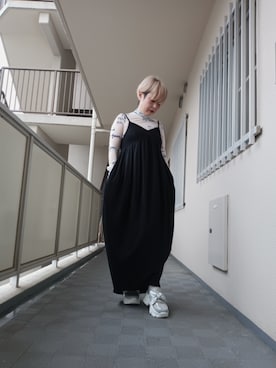 「YOSUKE（ヨースケ）のアイテム」を使った、佐知枝さん（レディース・154cm）の秋コーディネート