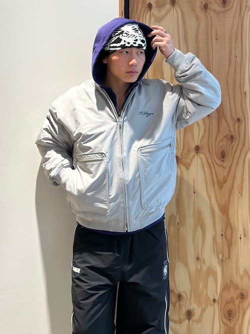 HALF ZIP UP HOODED SWEATSHIRT（パーカー）｜XLARGE（エクストラ