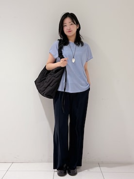 「HusHusH（ハッシュアッシュ）のアイテム（パンツ）」を使った、momokoさん（レディース・157cm）の春コーディネート