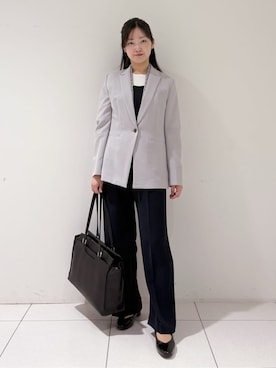 「HusHusH（ハッシュアッシュ）のアイテム（パンツ）」を使った、momokoさん（レディース・157cm）の春コーディネート