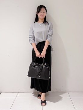 「オフィスカジュアル」｜momokoさん（レディース・157cm）の夏コーディネート