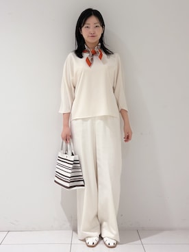 「COUP DE CHANCE（クードシャンス）のアイテム」を使った、momokoさん（レディース・157cm）の春コーディネート