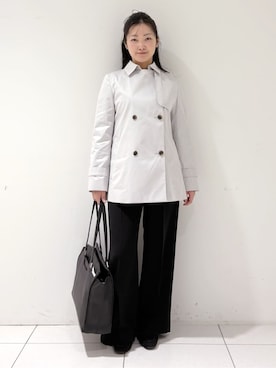 「HusHusH（ハッシュアッシュ）のアイテム（パンツ）」を使った、momokoさん（レディース・157cm）の冬コーディネート