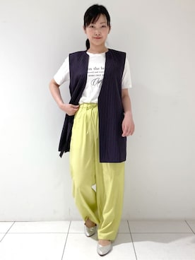 「INDIVI（インディヴィ）のアイテム」を使った、momokoさん（レディース・157cm）の春コーディネート