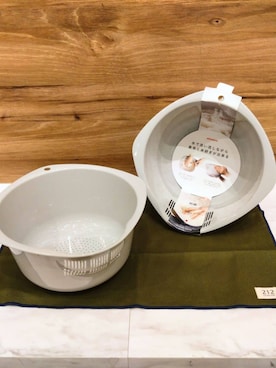 「212 KITCHEN STORE（トゥワントゥキッチンストア）の米研ぎ専用ボウル（キッチンツール、その他）」を使った、ナツさん（レディース・160cm）の冬コーディネート