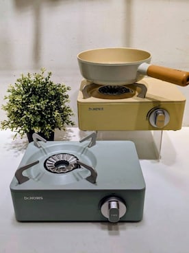 「212 KITCHEN STORE（トゥワントゥキッチンストア）のトゥインクル ミニ ストーブ ピスタチオ ＜Dr．HOWS ドクターハウス＞（キッチン家電、その他）」を使った、ナツさん（レディース・160cm）の夏コーディネート