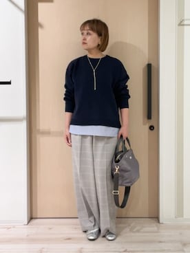 「Lee（リー）のアイテム（バッグ）」を使った、ぷくりんさん（レディース・159cm）の春コーディネート