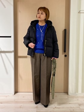 「DRESKIP（ドレスキップ）のアイテム」を使った、ぷくりんさん（レディース・159cm）の冬コーディネート