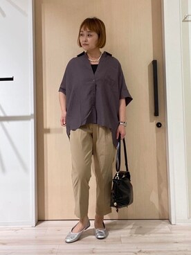 「DRESKIP（ドレスキップ）のアイテム」を使った、ぷくりんさん（レディース・159cm）の夏コーディネート