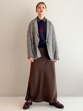OCHIAIさん(レディース・158cm)の冬コーディネート