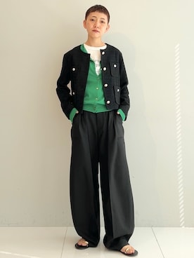 「NICOLAS LAINAS（ニコラスライナス）のアイテム」を使った、OCHIAIさん（レディース・158cm）の春コーディネート