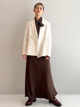 OCHIAIさん(レディース・158cm)の冬コーディネート
