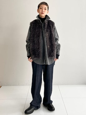 OCHIAIさん（レディース・158cm）の冬コーディネート