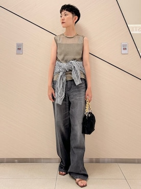 「Kassiopea（カシオペア）のアイテム」を使った、OCHIAIさん（レディース・158cm）の夏コーディネート