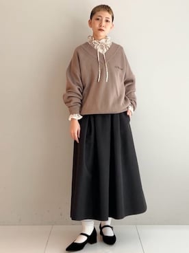 OCHIAIさん(レディース・158cm)の冬コーディネート