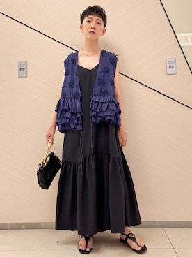 「Kassiopea（カシオペア）のアイテム」を使った、OCHIAIさん（レディース・158cm）の夏コーディネート