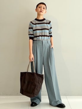 「NOMADIS（ノマディス）のアイテム」を使った、OCHIAIさん（レディース・158cm）の春コーディネート