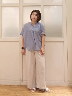 「DRESKIP（ドレスキップ）のアイテム」を使った、machiさん（レディース・159cm）の夏コーディネート