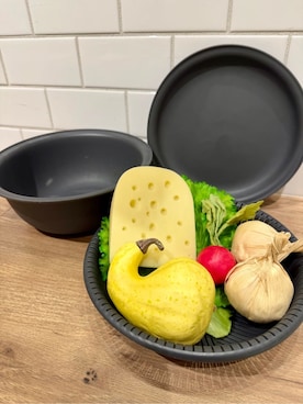 「アイテム（食器）」を使った、usaminさん（レディース・158cm）の冬コーディネート