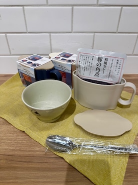 「アイテム（食器）」を使った、usaminさん（レディース・158cm）の秋コーディネート