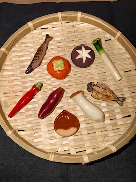 「アイテム（食器/キッチン）」を使った、usaminさん（レディース・158cm）の秋コーディネート