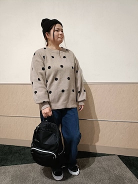 カオリさん(レディース・154cm)の冬コーディネート