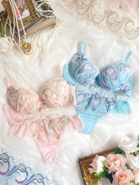 「アイテム（ショーツ、ブルー系）」を使った、anさん（レディース・165cm）の春コーディネート