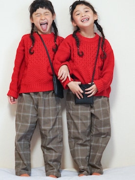 yuzu/suzuさん（キッズ・120cm）の冬コーディネート