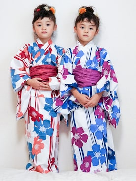 「devirock（デビロック）のアイテム（水着/着物・浴衣）」を使った、yuzu/suzuさん（キッズ・110cm）の夏コーディネート