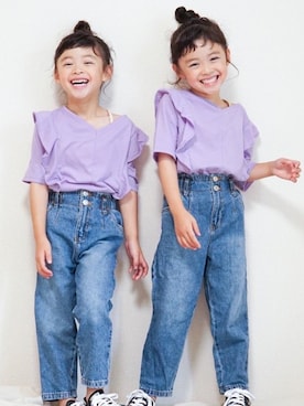 「lulpini（ルルピー二）のアイテム」を使った、yuzu/suzuさん（キッズ・110cm）の夏コーディネート