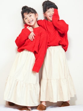 yuzu/suzuさん（キッズ・120cm）の冬コーディネート