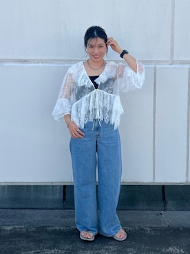中村沙紀さん(レディース・153cm)の夏コーディネート