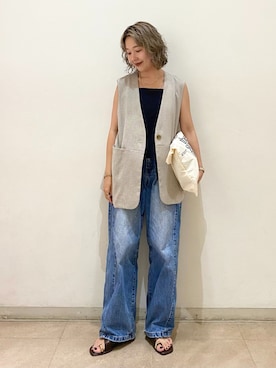 「LE TALON（ルタロン）のアイテム」を使った、mayoさん（レディース・163cm）の夏コーディネート